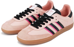 【訂製球鞋】adidas originals Samba OG 蒸氣木偶 草莓可可 防滑耐磨 低筒 板鞋 女款 黑粉 Lookbook 【訂製球鞋】adidas originals Samba OG 蒸氣木偶 草莓可可 防滑耐磨 低筒 板鞋 女款 黑粉