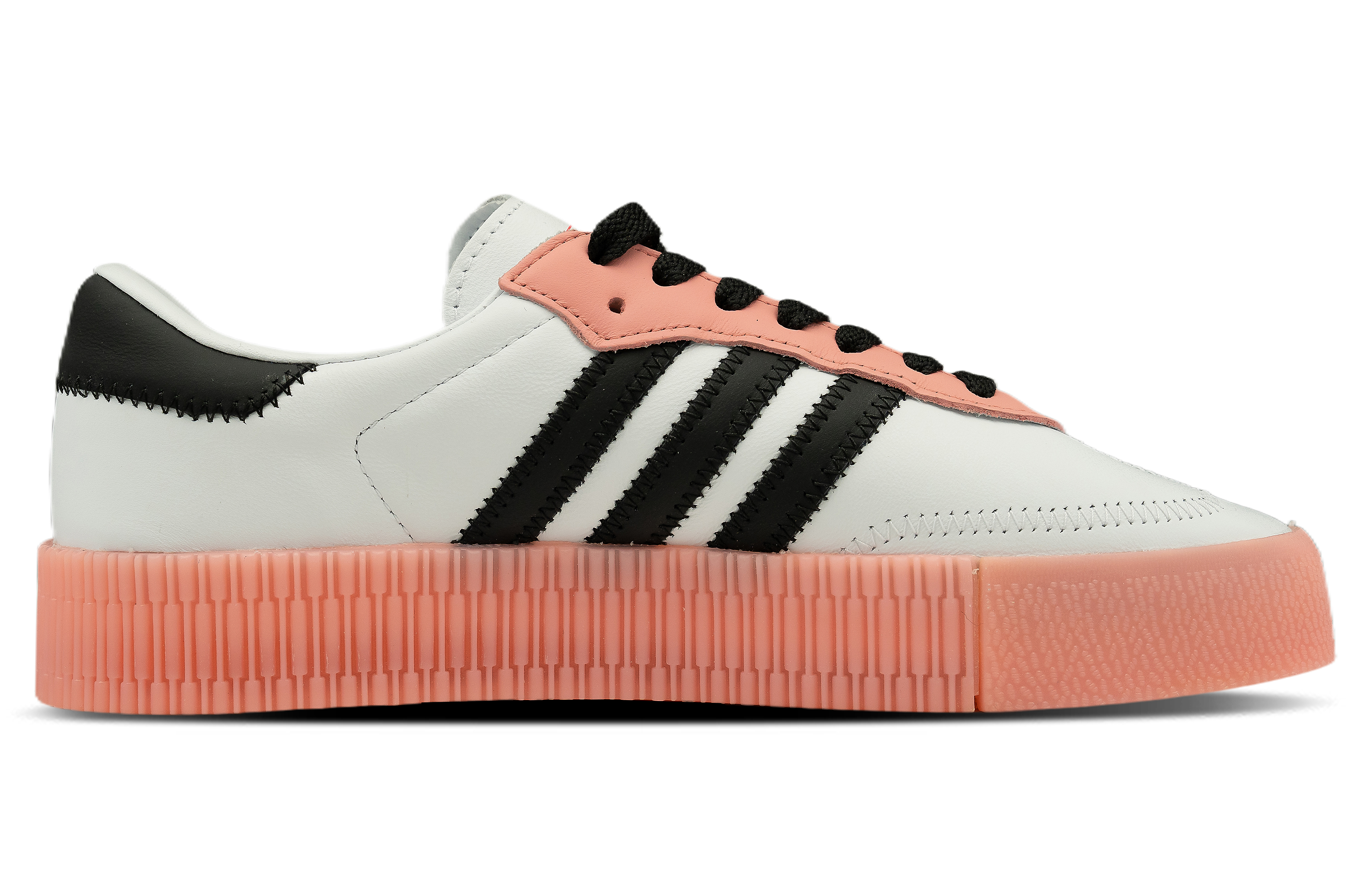 Lookbook 【定製球鞋】 adidas originals Samba rose 甜夢蜜語 皮革 厚底 防滑耐磨 低筒 板鞋 女款 粉白