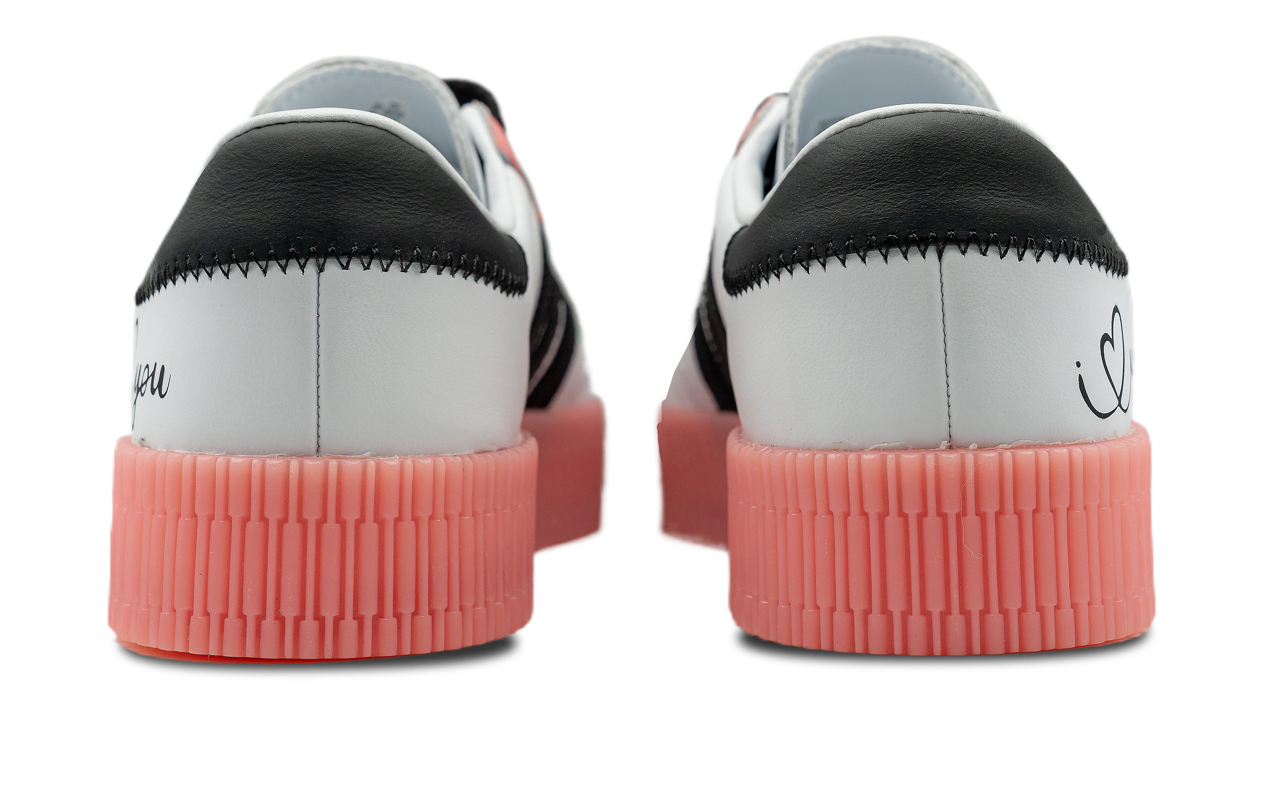 Purchase 【定製球鞋】 adidas originals Samba rose 甜夢蜜語 皮革 厚底 防滑耐磨 低筒 板鞋 女款 粉白