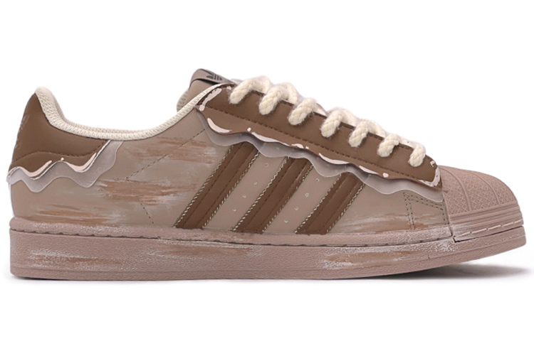 Order (W) 아디다스 오리지널 슈퍼스타 '크리스마스 브라운' (커스텀) GW4440(TeamS-圣诞阿迪复古做旧QD)