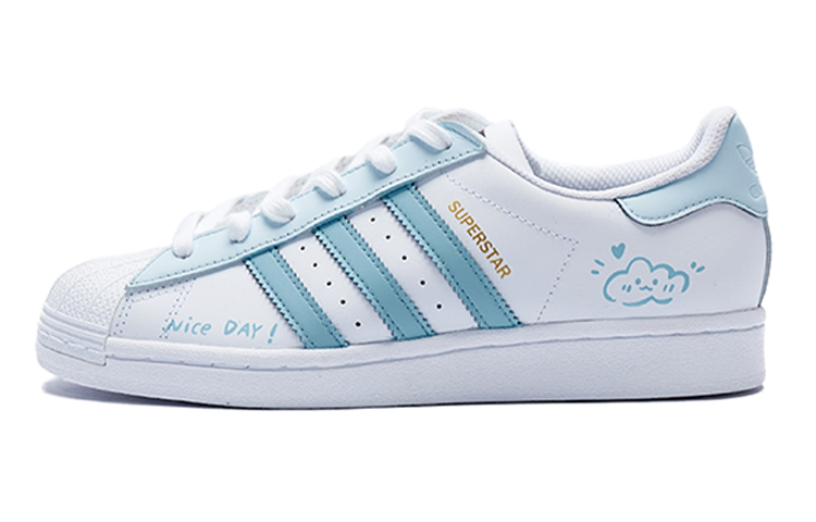 Order (W) [Sepatu Kustom] adidas Originals Superstar 'Bubble Jellyfish Biru Langit' FV3284(Team15-晴空少女)