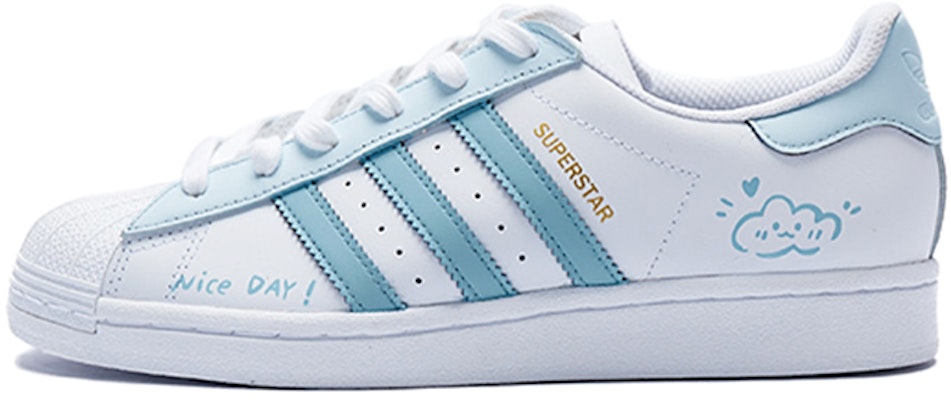 (W) 아디다스 오리지널 슈퍼스타 '해파리 하늘' 커스텀 슈즈 FV3284(Team15-晴空少女) Order (W) 아디다스 오리지널 슈퍼스타 '해파리 하늘' 커스텀 슈즈 FV3284(Team15-晴空少女)