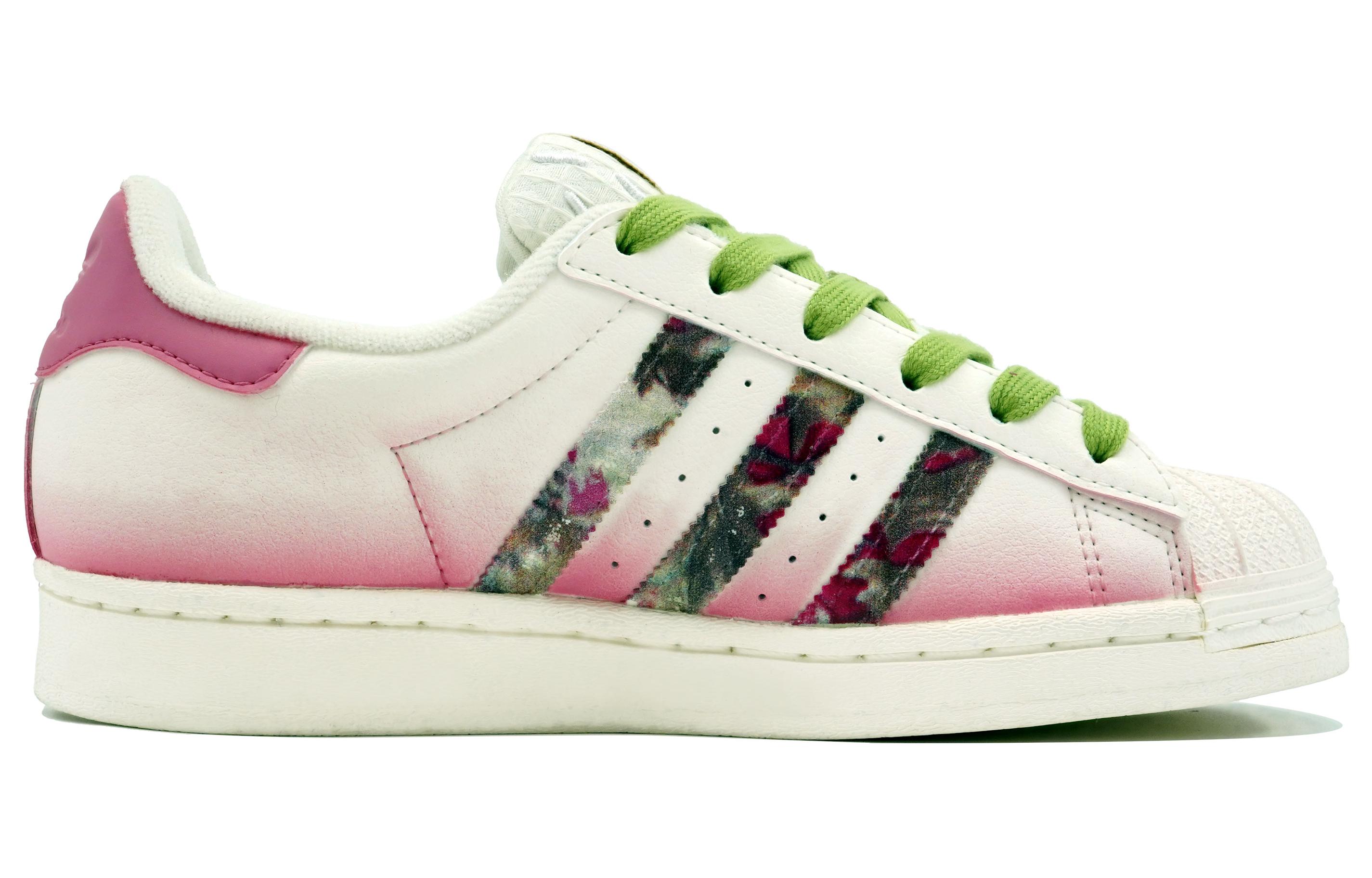 [Custom Shoes] (W) adidas Originals Superstar 'Dragon Fruit White-Pink' 圖 3