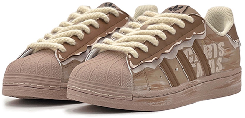 (W) 아디다스 오리지널 슈퍼스타 '크리스마스 브라운' (커스텀) GW4440(TeamS-圣诞阿迪复古做旧QD) Lookbook (W) 아디다스 오리지널 슈퍼스타 '크리스마스 브라운' (커스텀) GW4440(TeamS-圣诞阿迪复古做旧QD)