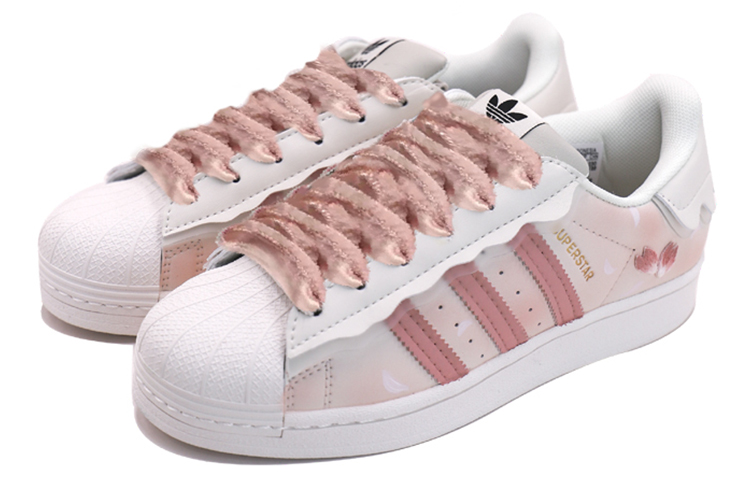 Lookbook (W) [Sepatu Custom] adidas Originals Superstar 'Sakura Pink Cream' GW4441(TeamS-阿迪贝壳头樱花)