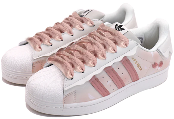 【定制球鞋】adidas originals Superstar 櫻花 少女心 奶油 低幫 板鞋 女款 粉白 Lookbook 【定制球鞋】adidas originals Superstar 櫻花 少女心 奶油 低幫 板鞋 女款 粉白