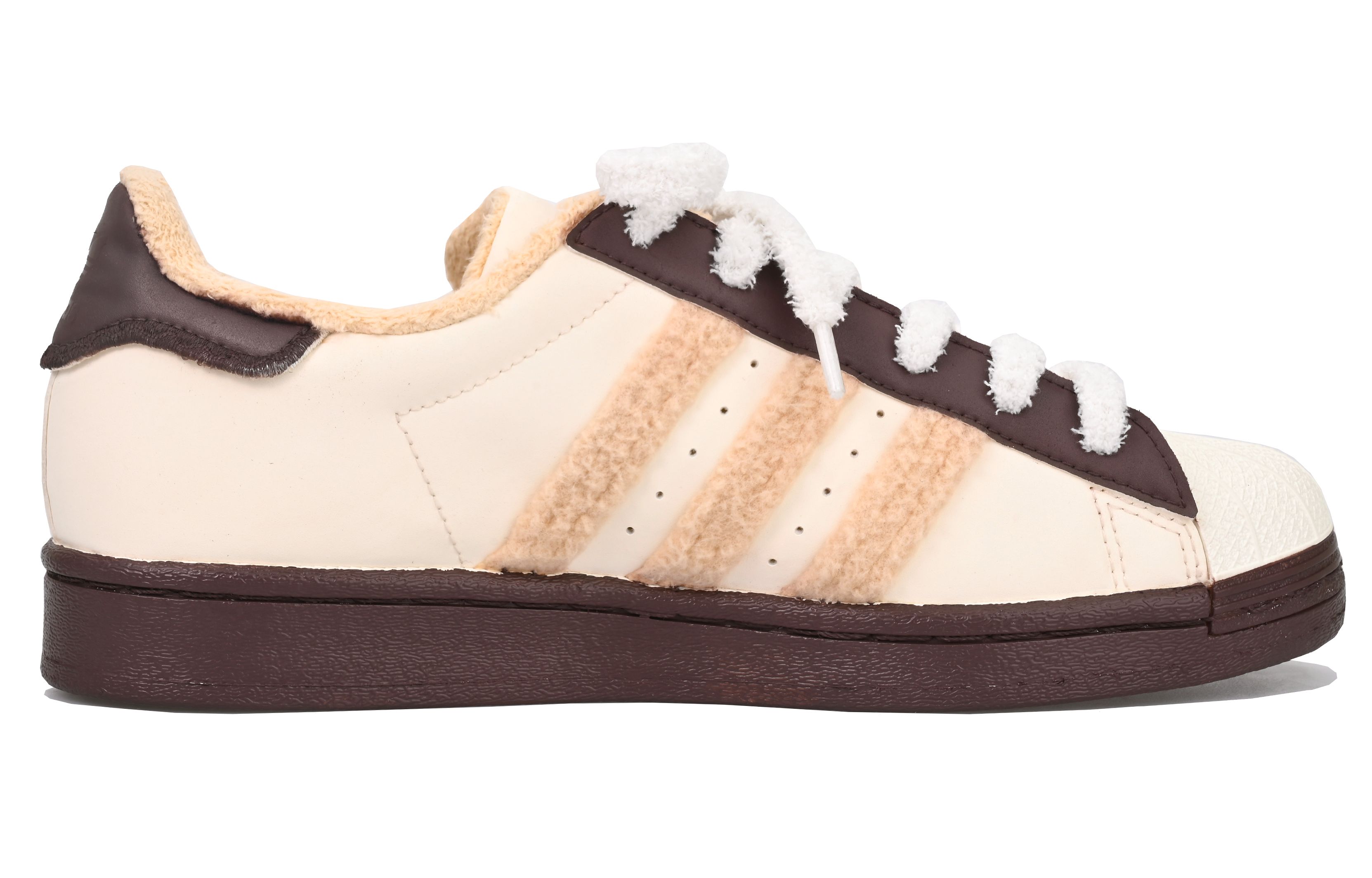 Lookbook (W) [定制鞋款] 阿迪达斯三叶草Superstar '棕色毛绒牛' GY2527(Team33-绒绒奶牛-女款)