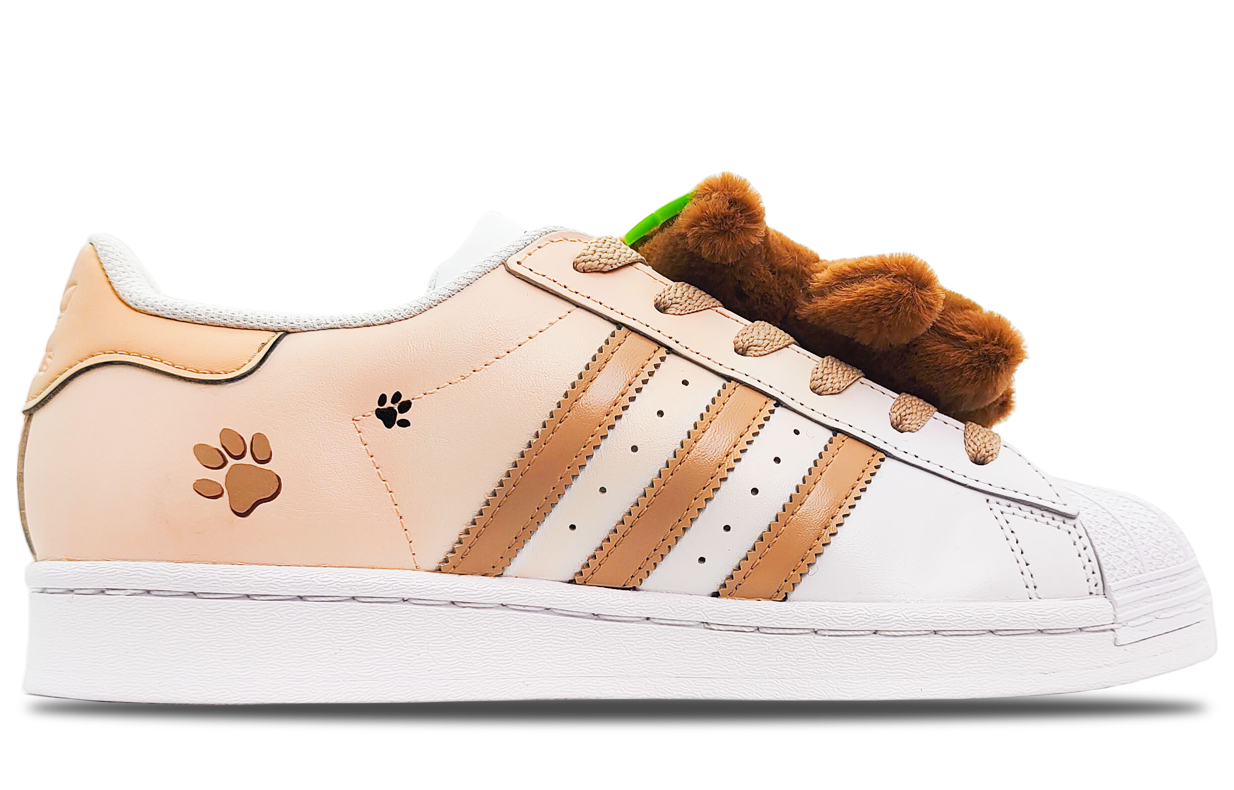 Lookbook (W) [Sepatu Custom] adidas Originals Superstar 'Beruang Cokelat' EG4958(Team188-brown-bearSBOX)