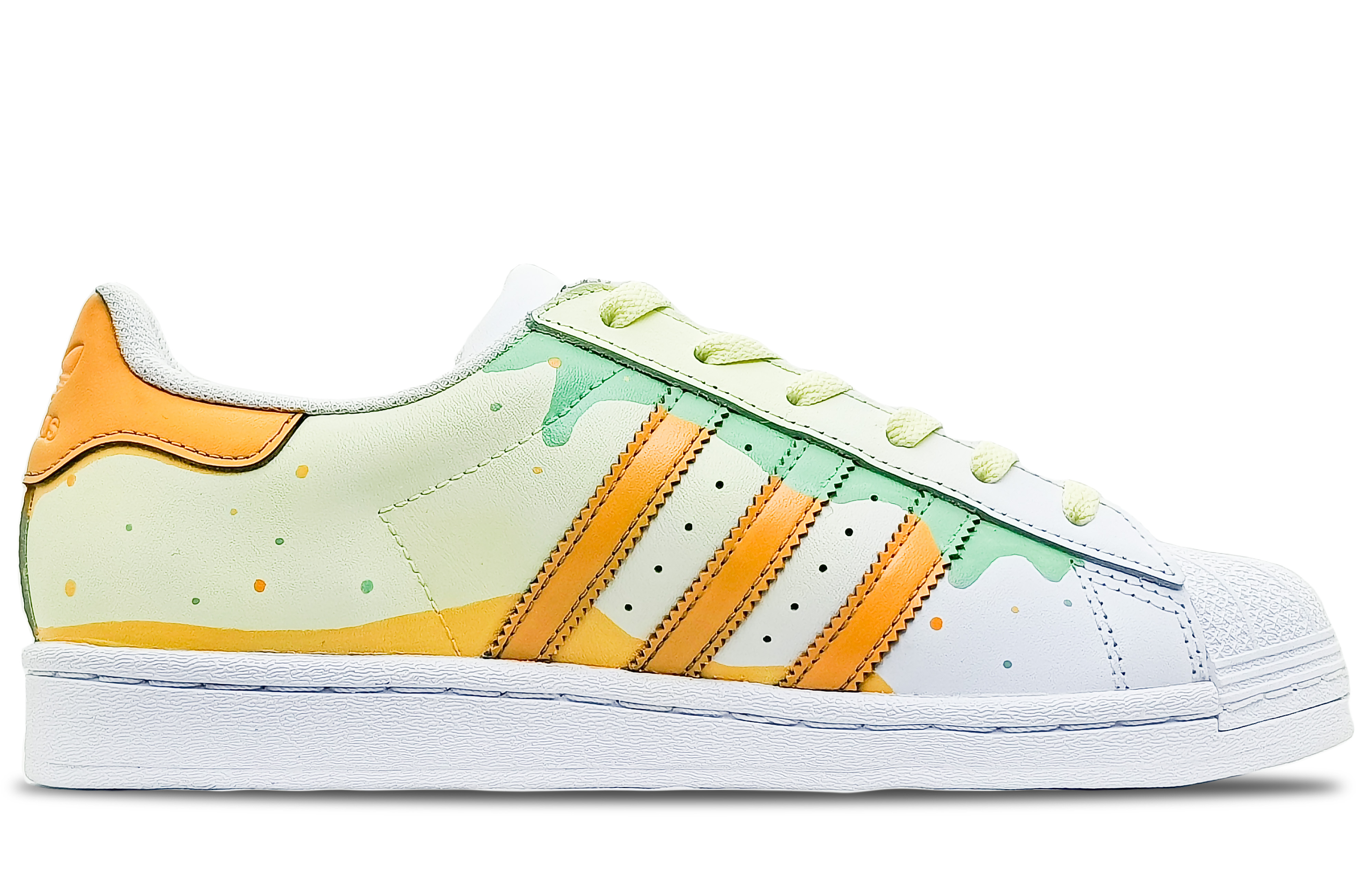 [Custom Shoes] (W) adidas Originals Superstar 'Orange Soda Summer Lemon' 圖 3