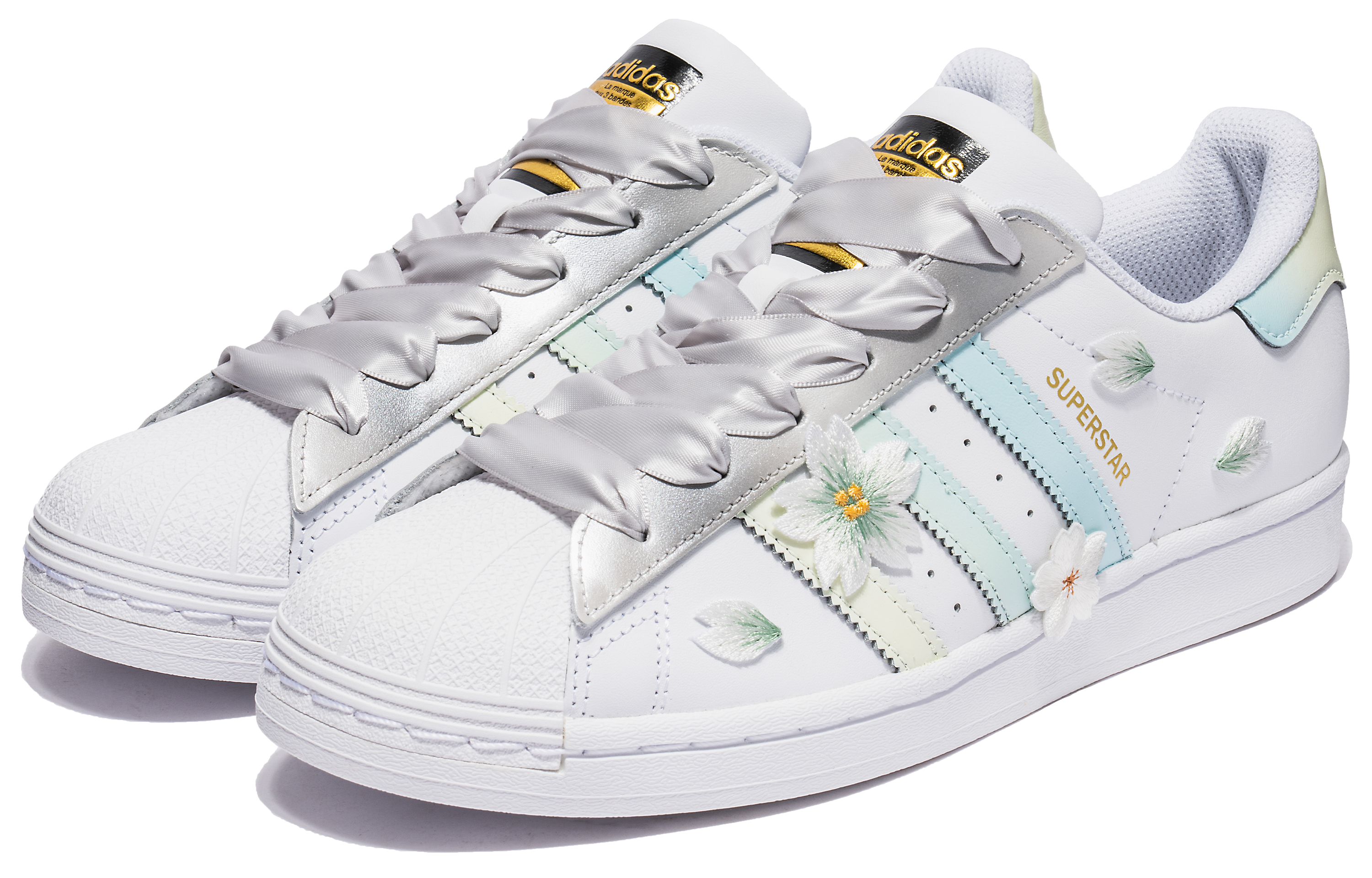 [Custom Shoes] (W) adidas Originals Superstar 'Green Sakura' 圖 4