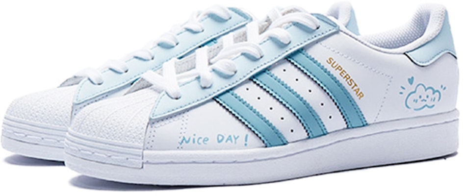 (W) 아디다스 오리지널 슈퍼스타 '해파리 하늘' 커스텀 슈즈 FV3284(Team15-晴空少女) Shop (W) 아디다스 오리지널 슈퍼스타 '해파리 하늘' 커스텀 슈즈 FV3284(Team15-晴空少女)