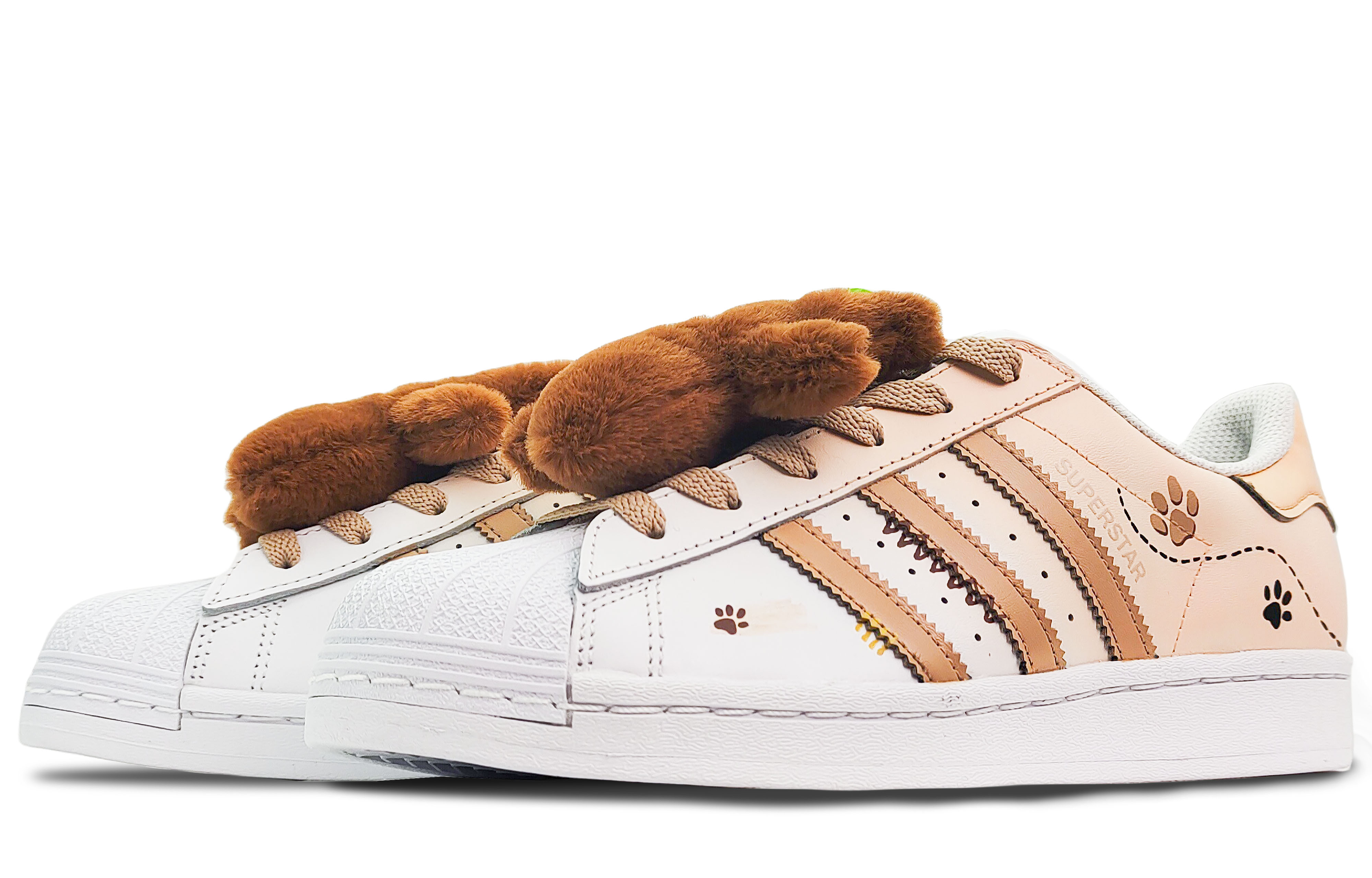 Shop (W) [Sepatu Custom] adidas Originals Superstar 'Beruang Cokelat' EG4958(Team188-brown-bearSBOX)