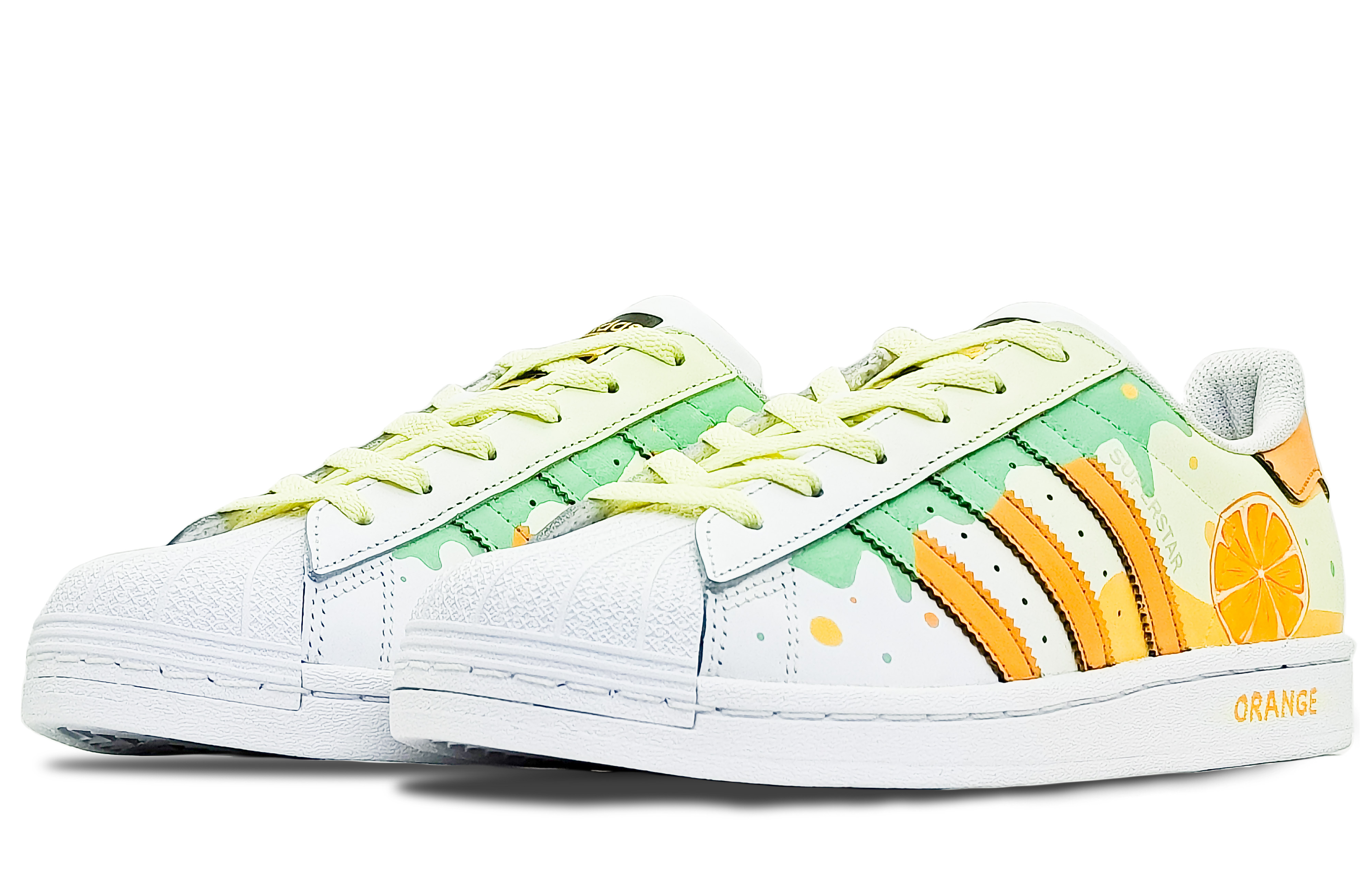 [Custom Shoes] (W) adidas Originals Superstar 'Orange Soda Summer Lemon' 圖 4