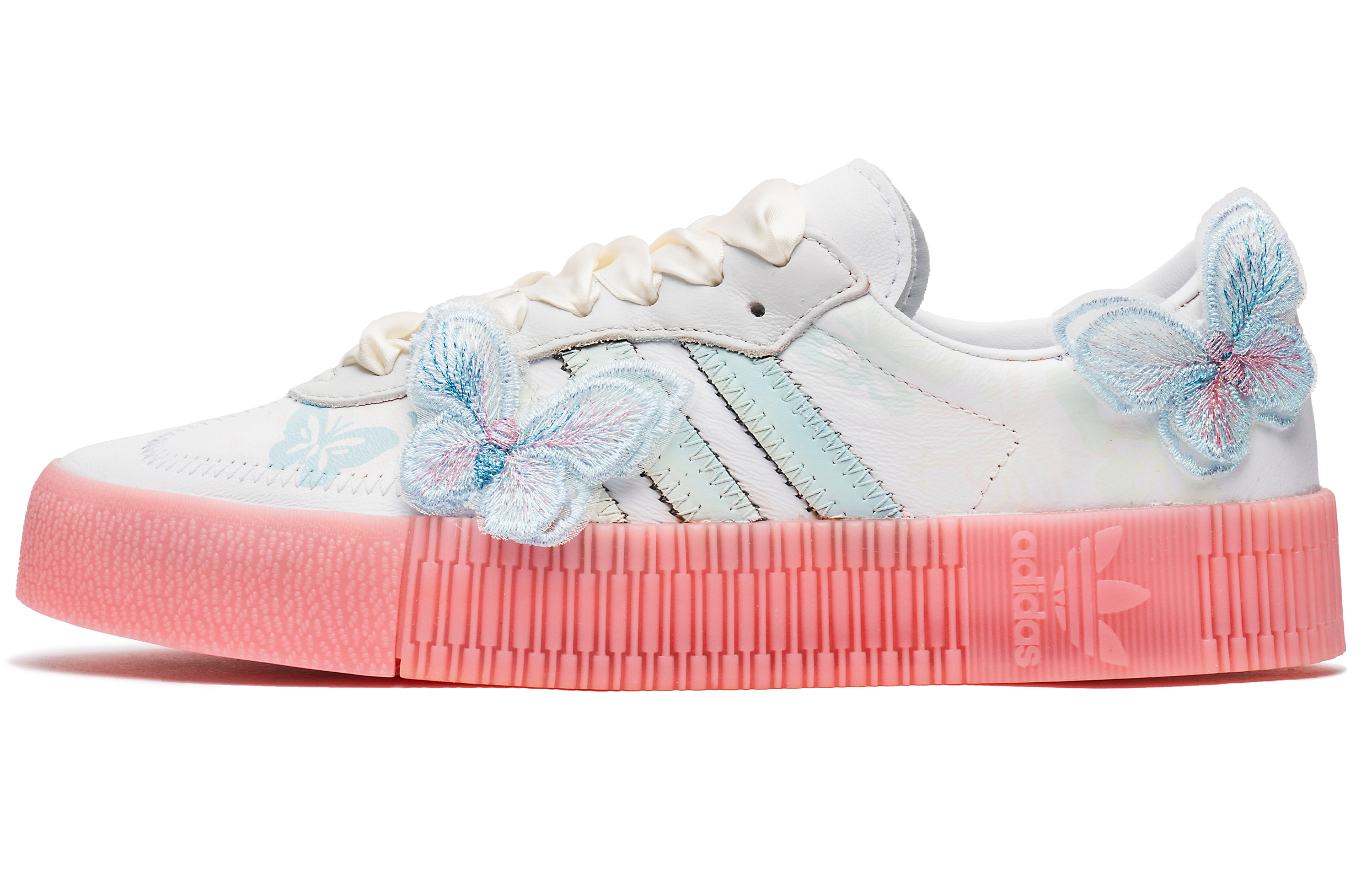 Buy (W) [定制鞋款] 阿迪达斯桑巴“芭蕾蝴蝶缎” FW4201(TeamB-女款蝴蝶缎舞)