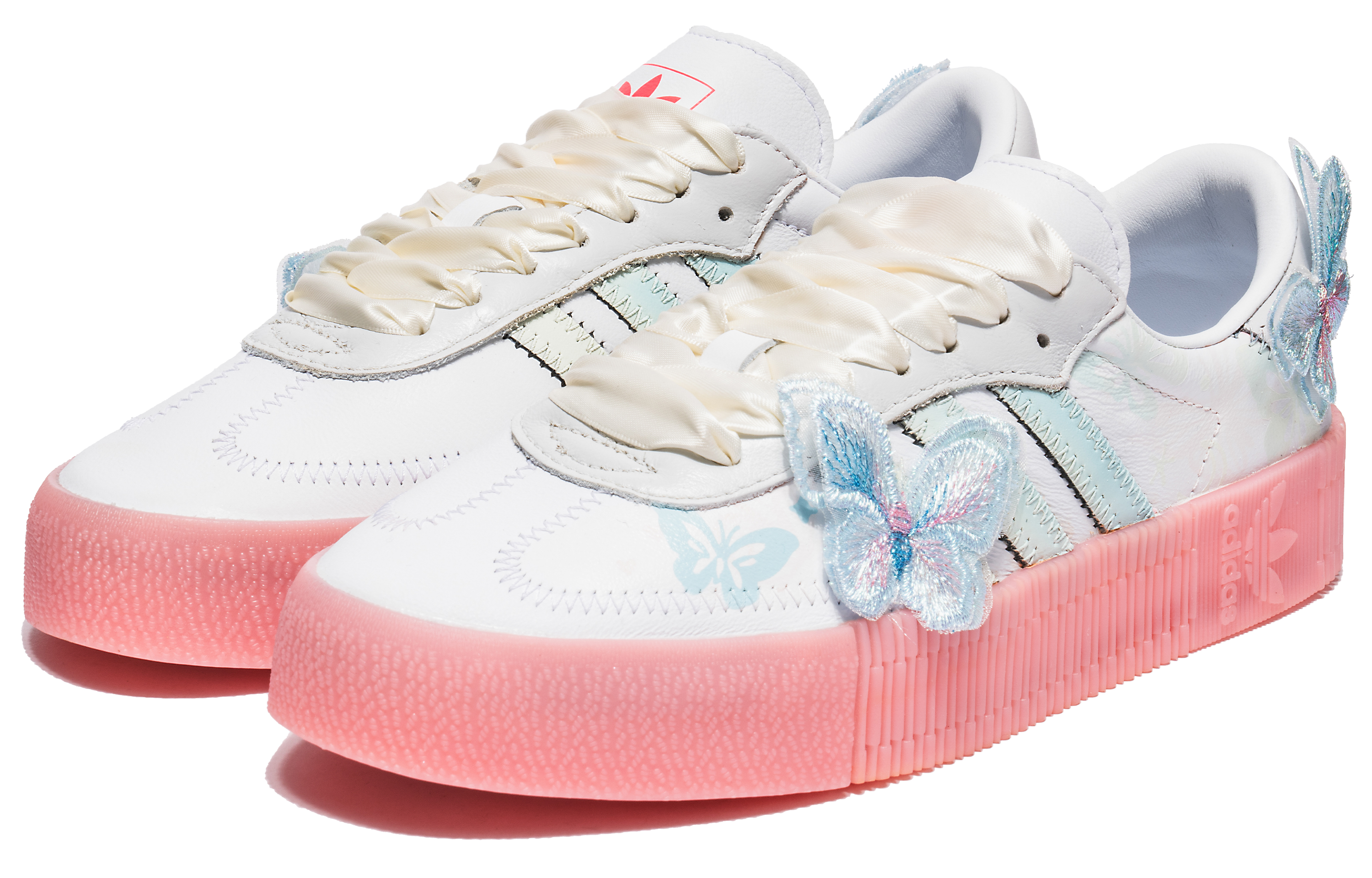 Shop (W) [定制鞋款] 阿迪达斯桑巴“芭蕾蝴蝶缎” FW4201(TeamB-女款蝴蝶缎舞)