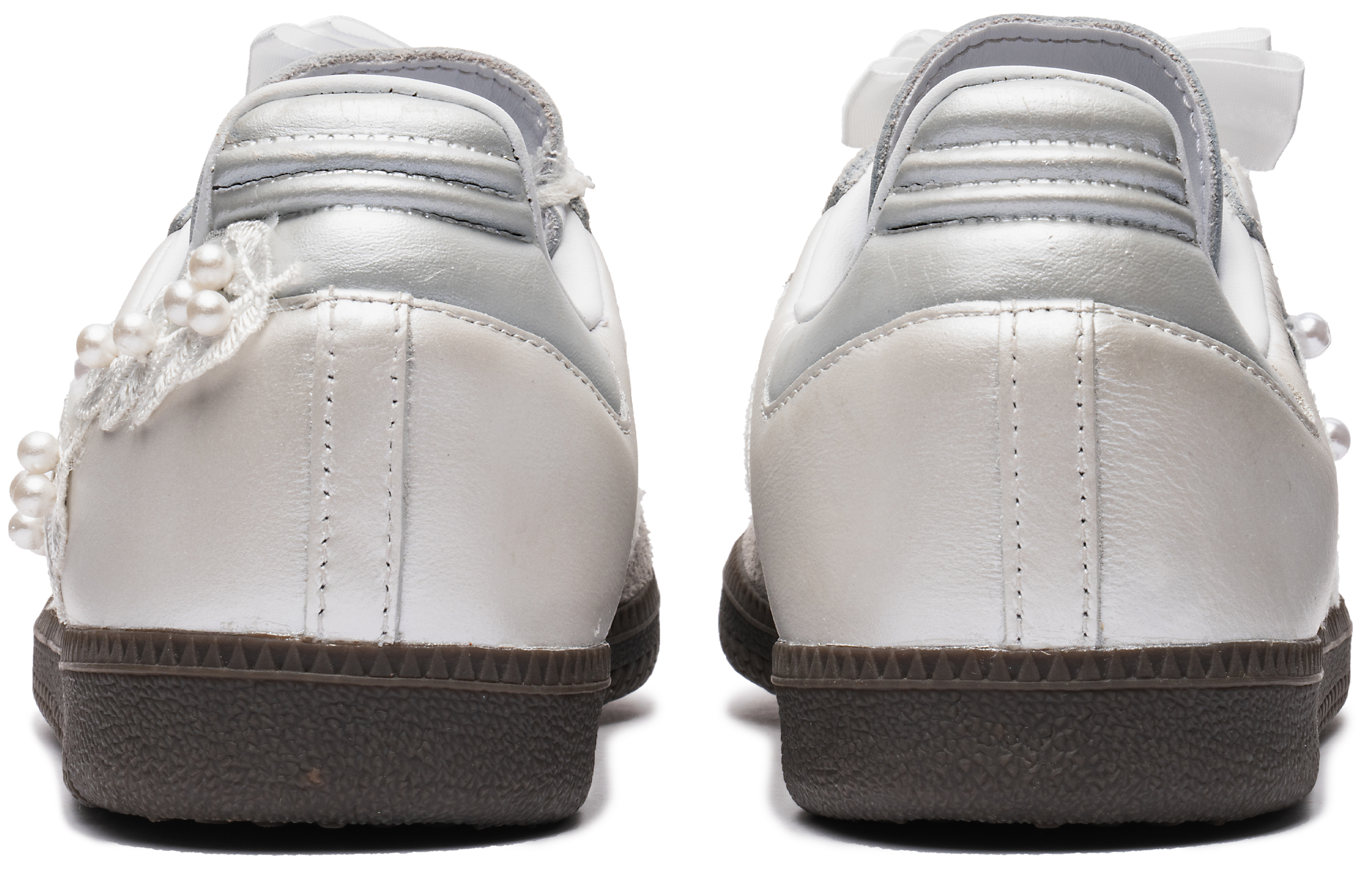 [Custom Shoes] (W) adidas Samba 'Silver Pearl Embroidery' 圖 5