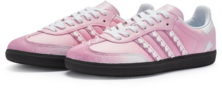 【訂製球鞋】adidas originals Samba OG 811製造 心臟福音 精緻少女 防滑輕便 低筒 板鞋 女款 粉白 Lookbook 【訂製球鞋】adidas originals Samba OG 811製造 心臟福音 精緻少女 防滑輕便 低筒 板鞋 女款 粉白