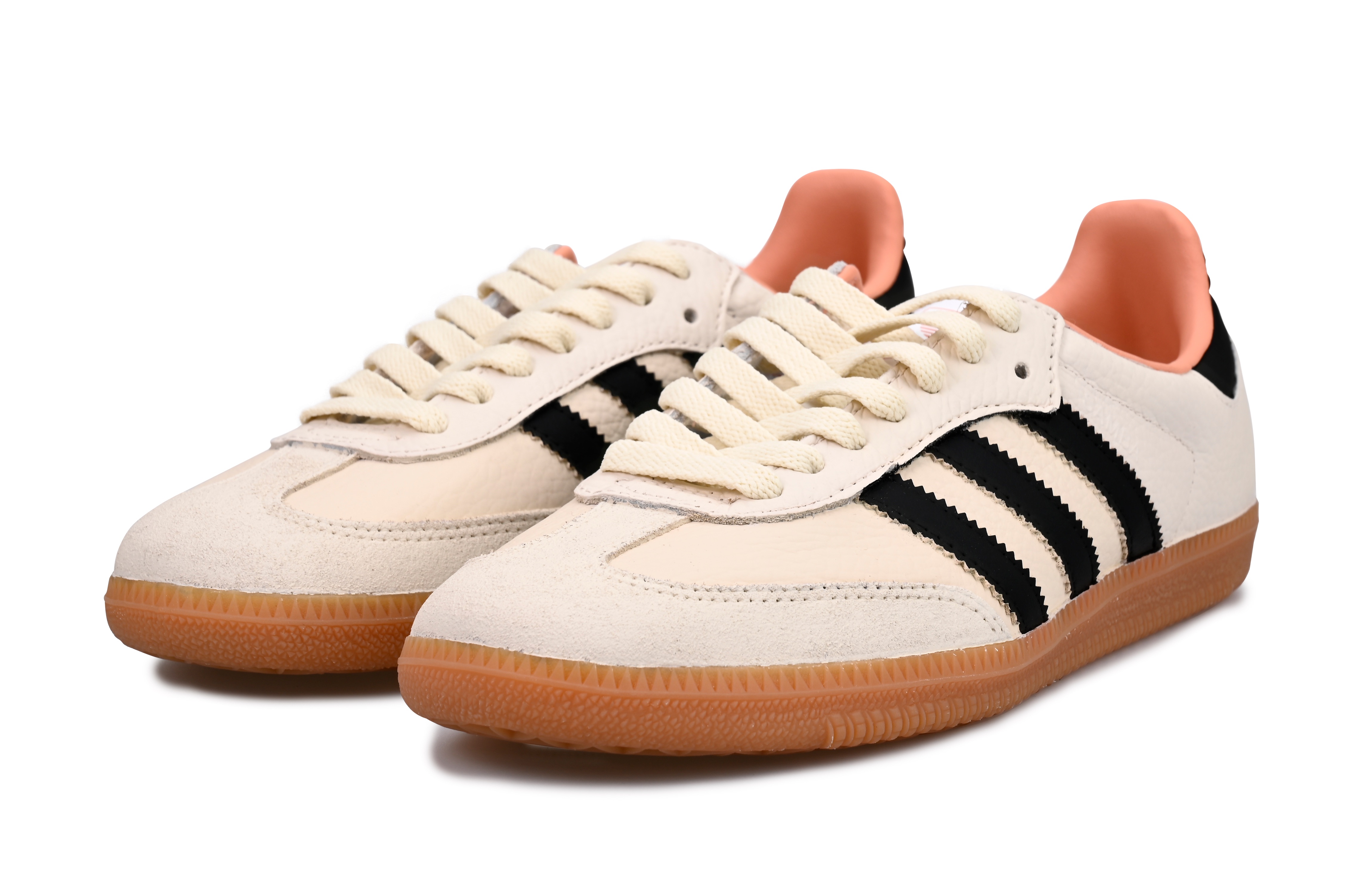 Shop (W) [Sepatu Custom] adidas Samba OG 'Lazy Holiday Cream Black' IG5932(Team6-慵懒假期)