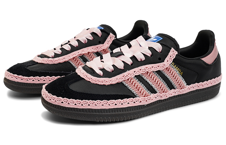 Lookbook (W) [Sepatu Kustom] adidas Samba OG 'Rococo Penari Balet Hitam Pink' B75807(TeamI-女款甜心舞者H黑粉)