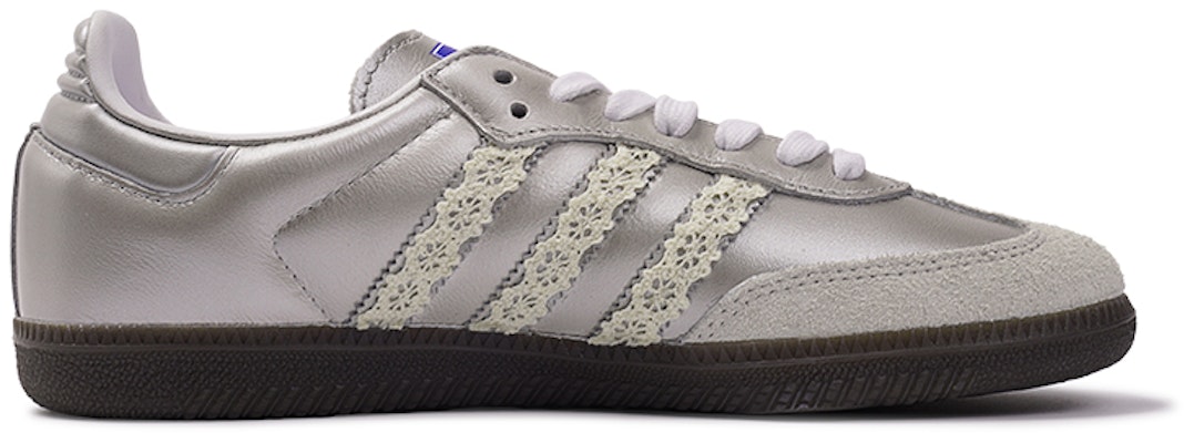 【訂製球鞋】adidas originals Samba OG 莓刻 銀霧公主 芭蕾風 高雅 低筒 板鞋 女款 黑銀 Order 【訂製球鞋】adidas originals Samba OG 莓刻 銀霧公主 芭蕾風 高雅 低筒 板鞋 女款 黑銀