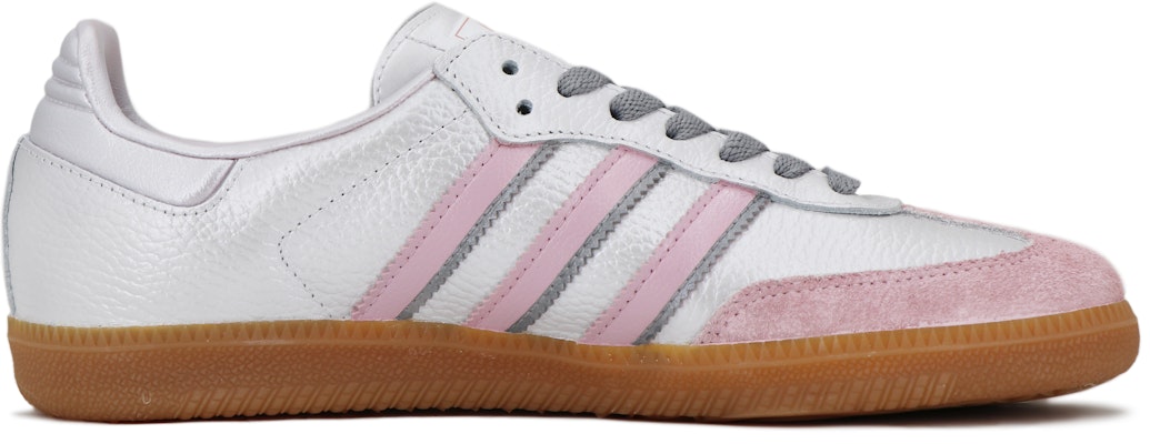 【客製化球鞋】adidas originals Samba OG 蒸汽木偶 霧色星河 防滑耐磨 低筒 板鞋 女款 銀粉 Order 【客製化球鞋】adidas originals Samba OG 蒸汽木偶 霧色星河 防滑耐磨 低筒 板鞋 女款 銀粉