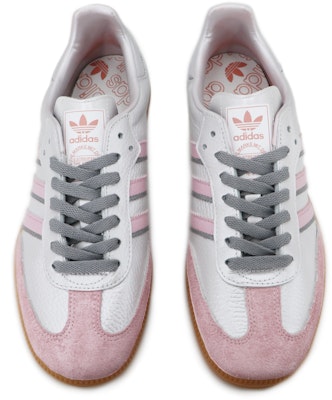 【客製化球鞋】adidas originals Samba OG 蒸汽木偶 霧色星河 防滑耐磨 低筒 板鞋 女款 銀粉 Shop 【客製化球鞋】adidas originals Samba OG 蒸汽木偶 霧色星河 防滑耐磨 低筒 板鞋 女款 銀粉