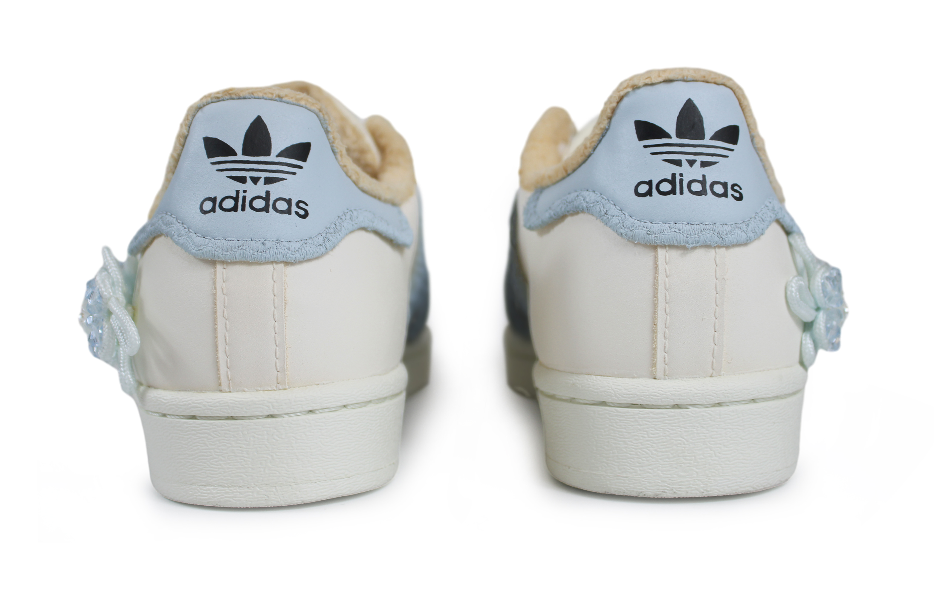 Purchase 【訂製球鞋】adidas originals Superstar 西楚製造 如夢令 國潮百搭 國風 水晶盤扣 超仙 低筒 板鞋 女款 藍紫米色