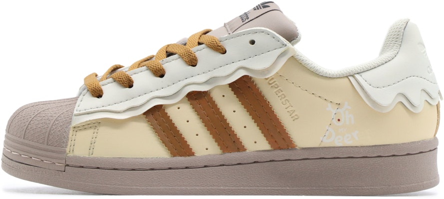 (W) 푸딩 BBL 크리스마스 한정판 아디다스 슈퍼스타 (화이트 브라운) GW4440(Team57-女款布丁) Lookbook (W) 푸딩 BBL 크리스마스 한정판 아디다스 슈퍼스타 (화이트 브라운) GW4440(Team57-女款布丁)