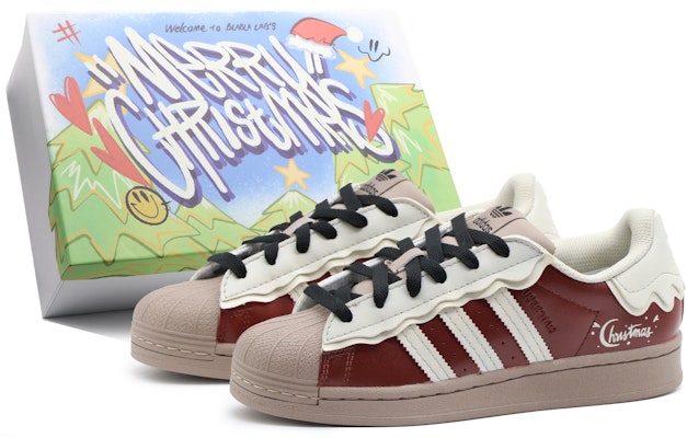 【定製球鞋】adidas Superstar 篝火 BBL 貝殼頭百搭潮流 低筒 帆布鞋 女款 白紅色 Order 【定製球鞋】adidas Superstar 篝火 BBL 貝殼頭百搭潮流 低筒 帆布鞋 女款 白紅色