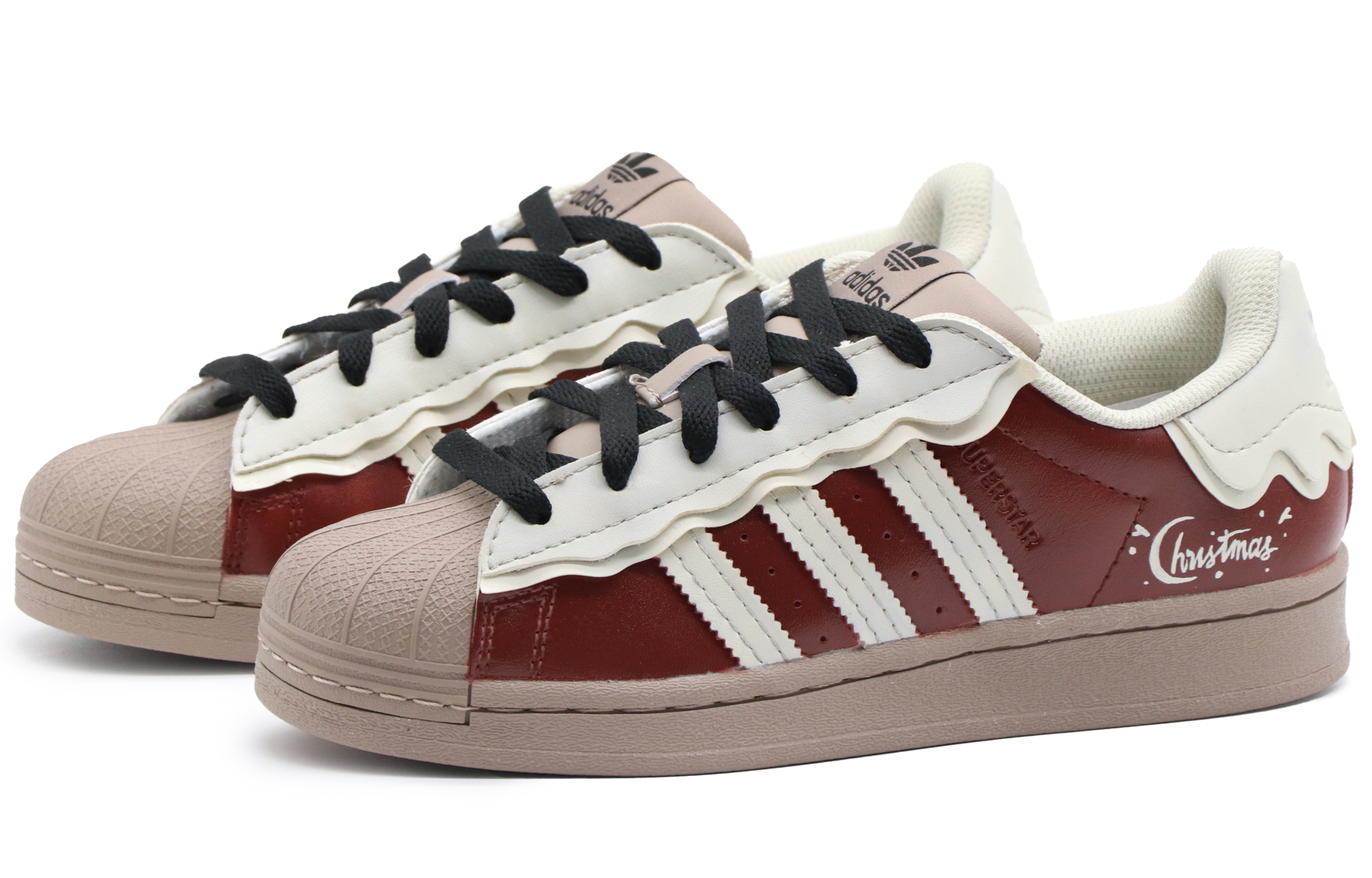 Purchase (W) [Sepatu Custom] adidas Superstar 'Putih Merah Api Unggun' GW4440(Team57-女款篝火)