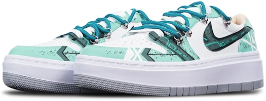 (W) Zapatillas Air Jordan 1 Elevate Low 'Cyberpunk Gundam Dañado' DH7004-100(TeamT-厚底战损绿白S-BOX) Lookbook (W) Zapatillas Air Jordan 1 Elevate Low 'Cyberpunk Gundam Dañado' DH7004-100(TeamT-厚底战损绿白S-BOX)