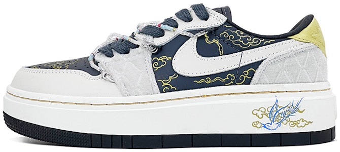 (W) 에어 조던 1 엘리베이트 로우 SE "블랙 그레이 골드" (커스텀) DV1494-001(Team73-青鸟女款) Buy (W) 에어 조던 1 엘리베이트 로우 SE "블랙 그레이 골드" (커스텀) DV1494-001(Team73-青鸟女款)