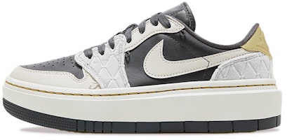 (W) 에어 조던 1 엘리베이트 로우 SE "블랙 그레이 골드" (커스텀) DV1494-001(Team73-青鸟女款) Details for (W) 에어 조던 1 엘리베이트 로우 SE "블랙 그레이 골드" (커스텀) DV1494-001(Team73-青鸟女款)