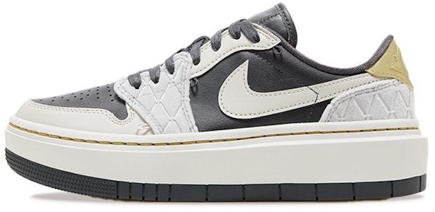 (W) 에어 조던 1 엘리베이트 로우 SE "블랙 그레이 골드" (커스텀) DV1494-001(Team73-青鸟女款) Details for (W) 에어 조던 1 엘리베이트 로우 SE "블랙 그레이 골드" (커스텀) DV1494-001(Team73-青鸟女款)