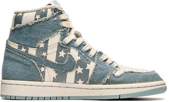 (W) 커스텀 에어 조던 1 하이 '커피 염색 데님 스타 스트라이프' DM9036-104(TeamB-女款咖啡染条纹B-BOX) Order (W) 커스텀 에어 조던 1 하이 '커피 염색 데님 스타 스트라이프' DM9036-104(TeamB-女款咖啡染条纹B-BOX)