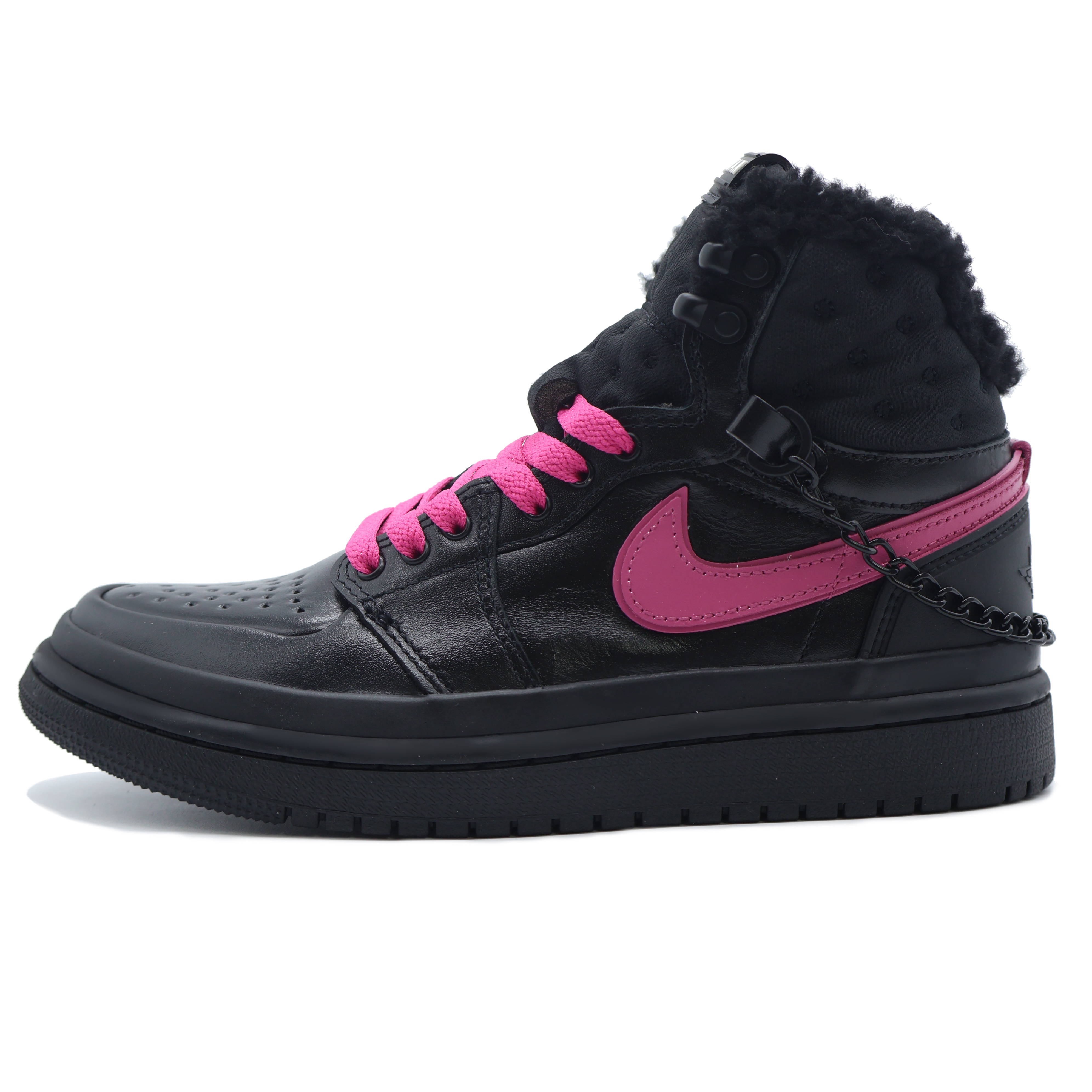 [Custom Shoes] (W) Jordan 1 High Acclimate 'Black Pink'