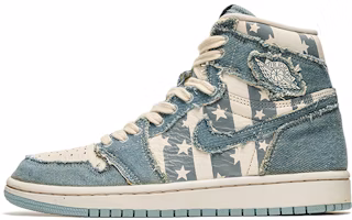 (W) 【定制鞋款】Air Jordan 1 高帮 OG '丹宁鹤蓝条纹' DM9036-104(TeamB-女款咖啡染条纹) Buy (W) 【定制鞋款】Air Jordan 1 高帮 OG '丹宁鹤蓝条纹' DM9036-104(TeamB-女款咖啡染条纹)
