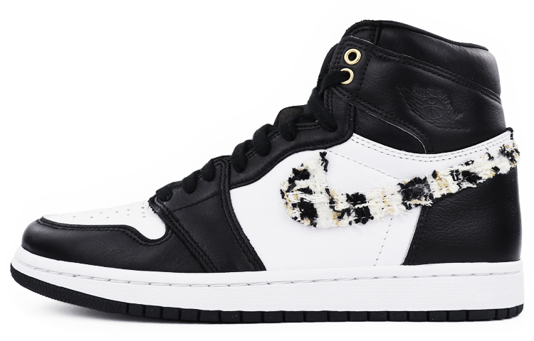 Buy (W) 【定制鞋款】Air Jordan 1 高帮 OG 复刻 '银趾' CD0461-001(TeamTen-女款熊猫黑白)