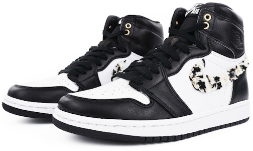 (W) 커스텀 에어 조던 1 레트로 '실버 토' CD0461-001(TeamTen-女款熊猫黑白) Lookbook (W) 커스텀 에어 조던 1 레트로 '실버 토' CD0461-001(TeamTen-女款熊猫黑白)