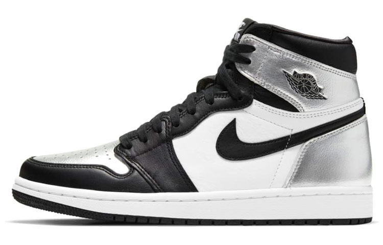 Sizing (W) 【定制鞋款】Air Jordan 1 高帮 OG 复刻 '银趾' CD0461-001(TeamTen-女款熊猫黑白)
