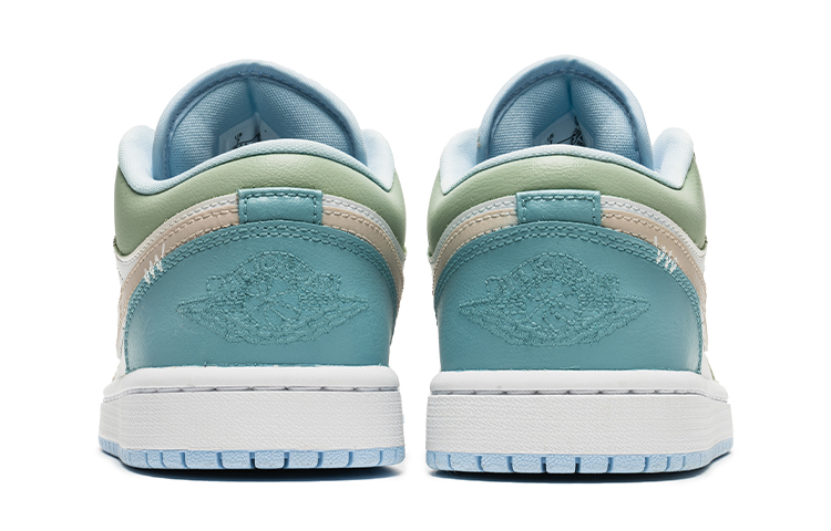 Shop (W) カスタムAJ1 Low アルミスター DC0774-141(Team22-女款星星蓝绿A-BOX)