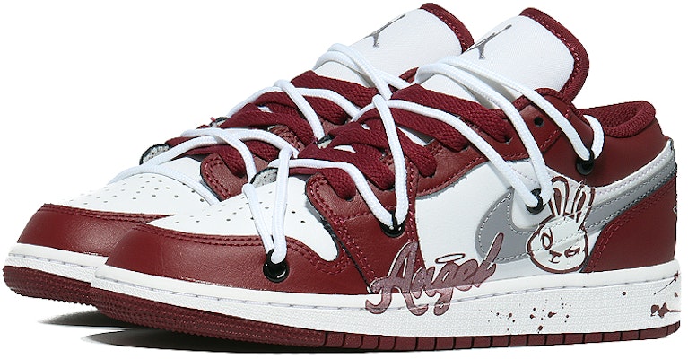 (W) 에어 조던 1 로우 '천사 토끼' (커스텀) 553558-615(Team10-天使兔) Lookbook (W) 에어 조던 1 로우 '천사 토끼' (커스텀) 553558-615(Team10-天使兔)