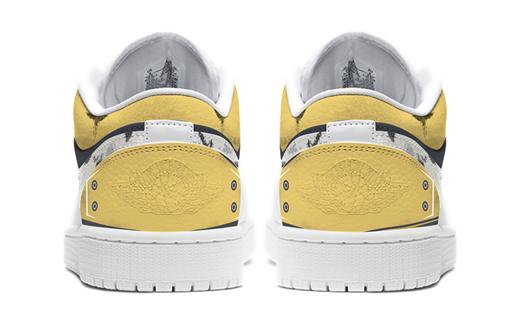 Shop (W) [定制鞋款] Air Jordan 1 Low "机甲喷雾战损" 553560-130(TeamE--女款战损机甲蓝黄)