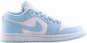 Order 【客製化球鞋】 Jordan Air Jordan 1 Low 海灘椰樹 耐磨 低筒 復古籃球鞋 女款 北卡藍