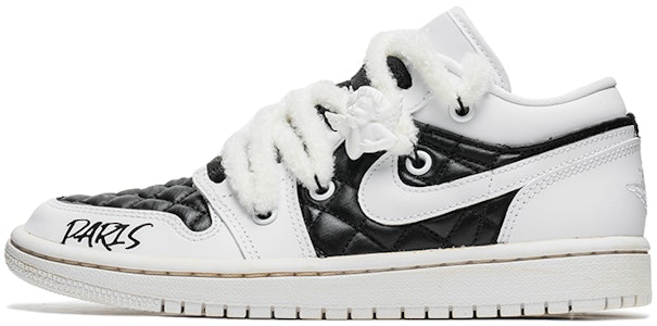 (W) 에어 조던 1 로우 '블랙 화이트 트위드' (커스텀 슈즈) DB6480-100(TeamB-女款黑白解构K-BOX) Buy (W) 에어 조던 1 로우 '블랙 화이트 트위드' (커스텀 슈즈) DB6480-100(TeamB-女款黑白解构K-BOX)