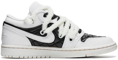 (W) カスタムAJ1 ロー "黒白ツイード" DB6480-100(TeamB-女款黑白解构K-BOX) Order (W) カスタムAJ1 ロー "黒白ツイード" DB6480-100(TeamB-女款黑白解构K-BOX)