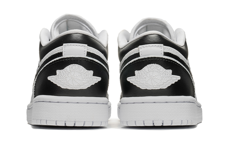 Shop (W) [Kasut Custom] Air Jordan 1 Low 'Edisi Kotak Istimewa Hitam Putih' DB6480-100(TeamB-女款小香风白边)
