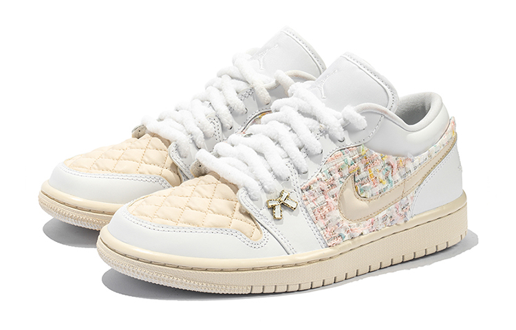 [Custom Shoes] (W) Jordan 1 Low 'Black White Deconstructed' 圖 4