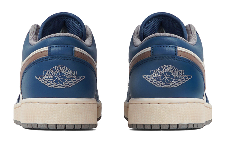 Purchase 【客製球鞋】Jordan Air Jordan 1 低筒 藍色沙漠 咖啡浸染 vibe風 摩卡 復古風篮球鞋 女款 藍色