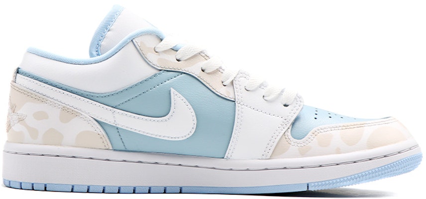 (W) 에어 조던 1 로우 "블루 화이트 우유 프린트" 커스텀 DC0774-141(Team17-女款牛奶) Order (W) 에어 조던 1 로우 "블루 화이트 우유 프린트" 커스텀 DC0774-141(Team17-女款牛奶)